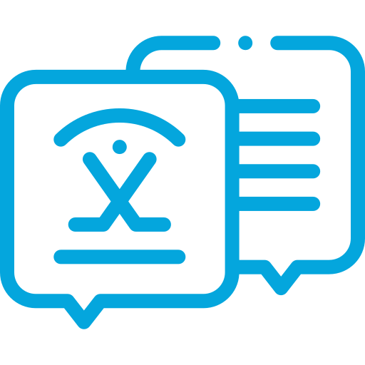 Icon chat Light Blue 1