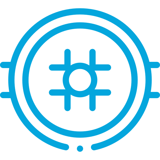 Icon faceoff circle Light Blue