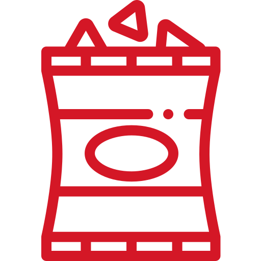 icon snacks red